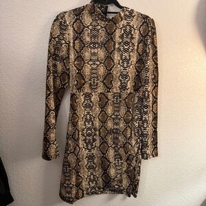 Snake Skin Pattern Dress